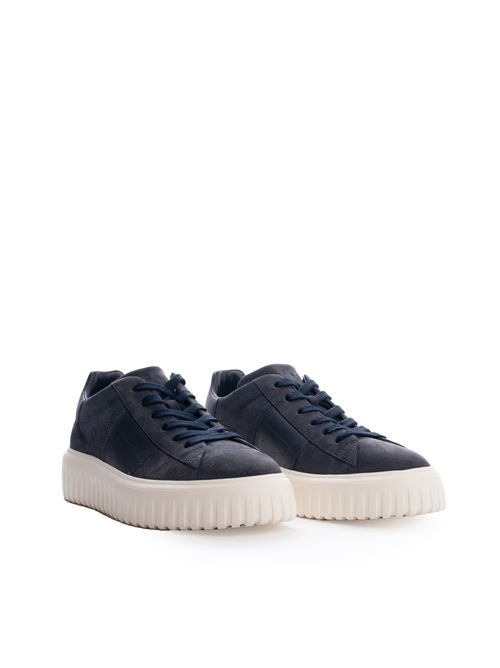Sneakers H-Stripes in suede Blu HOGAN | HXM6450FO7T UHOU801